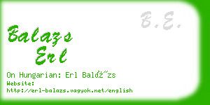 balazs erl business card